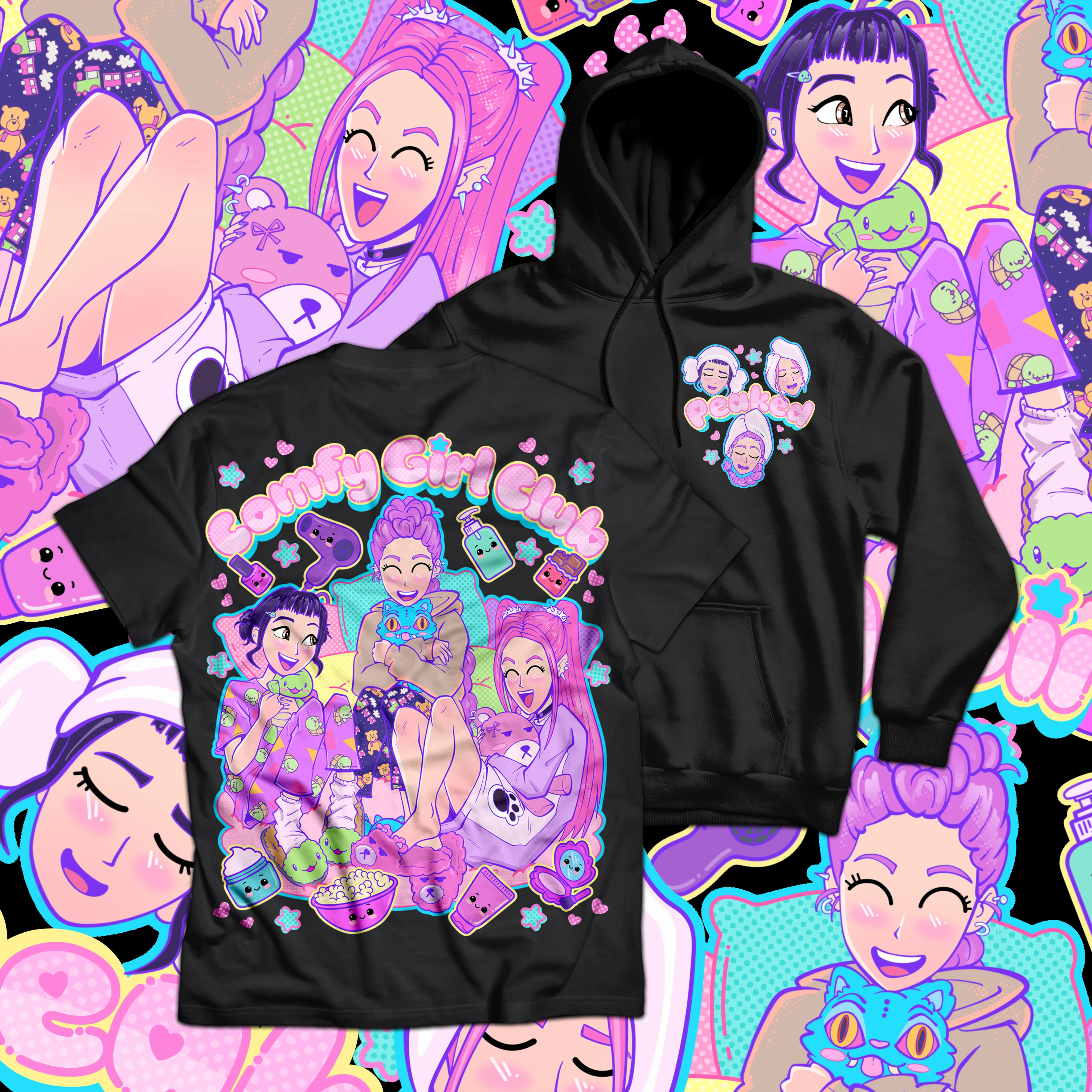 Limited Edition Comfy Girl Club T Shirt / Hoodie