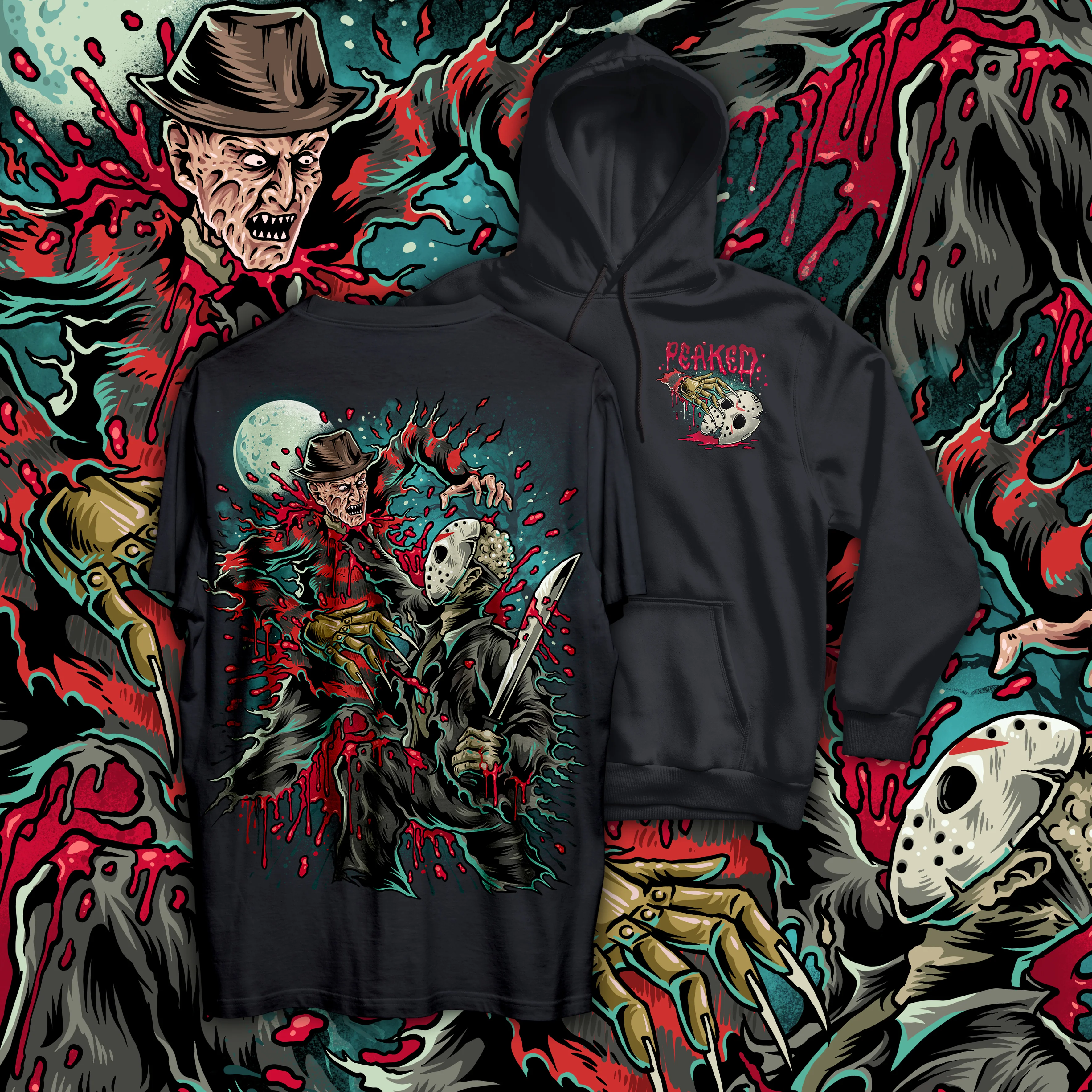 Limited Edition Freddy VS Jason T Shirt / Hoodie